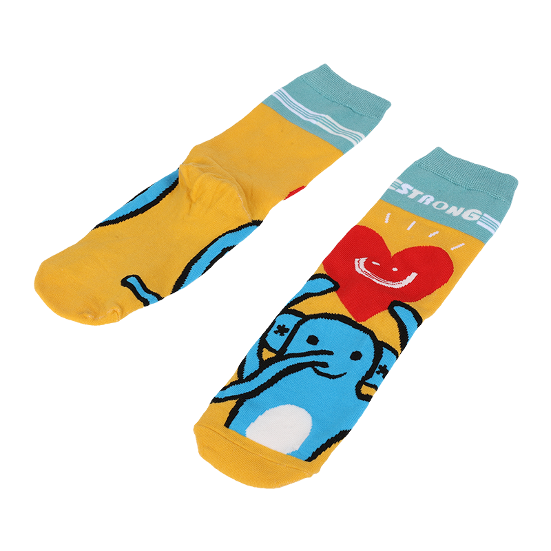 OEM tersuai terbaik jacquard novelty uniseks comel anime super hero sarung kaki tiub fesyen kasual kapas tersuai