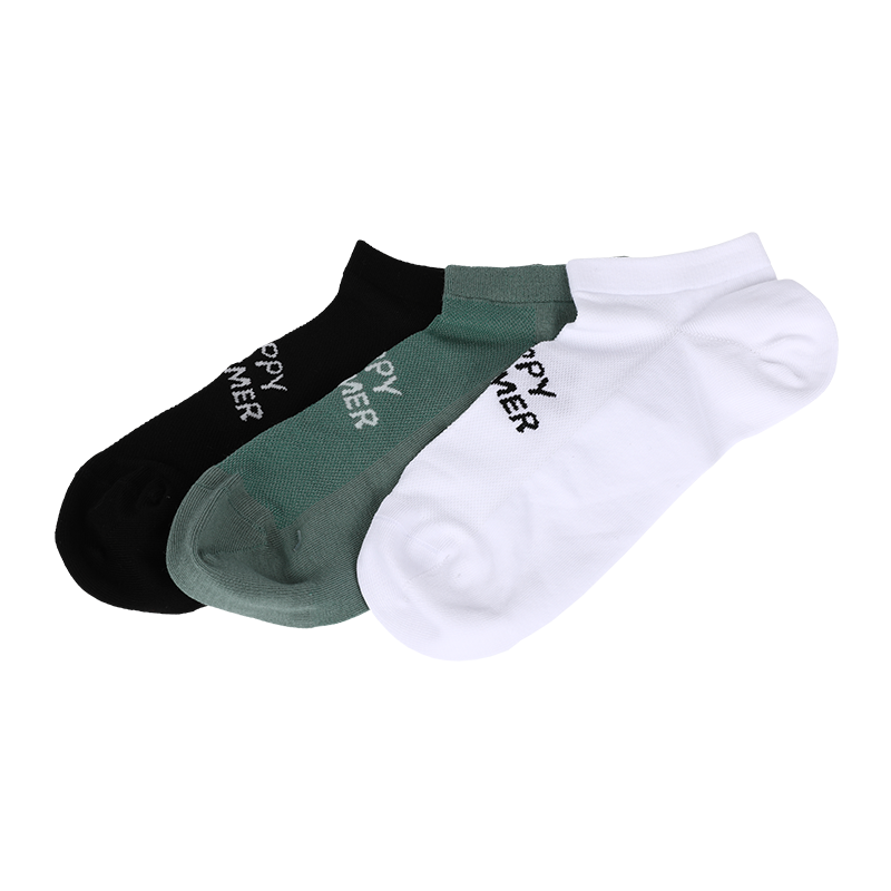 Borong atau adat lelaki klasik breathable mesh instep dengan sarung kaki nipis potongan rendah huruf